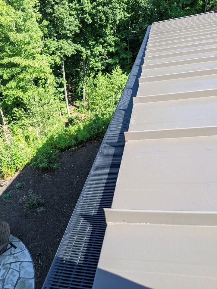 Gutter guards installed on home in Catawba County NC