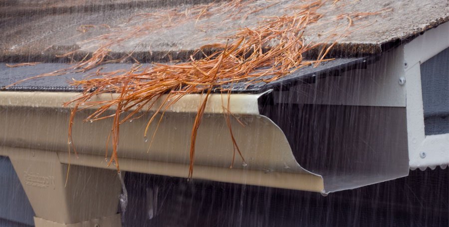 Gutter guard system complete installation NC foothills